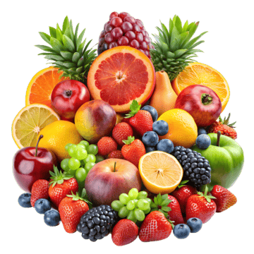Fresh fruits selection